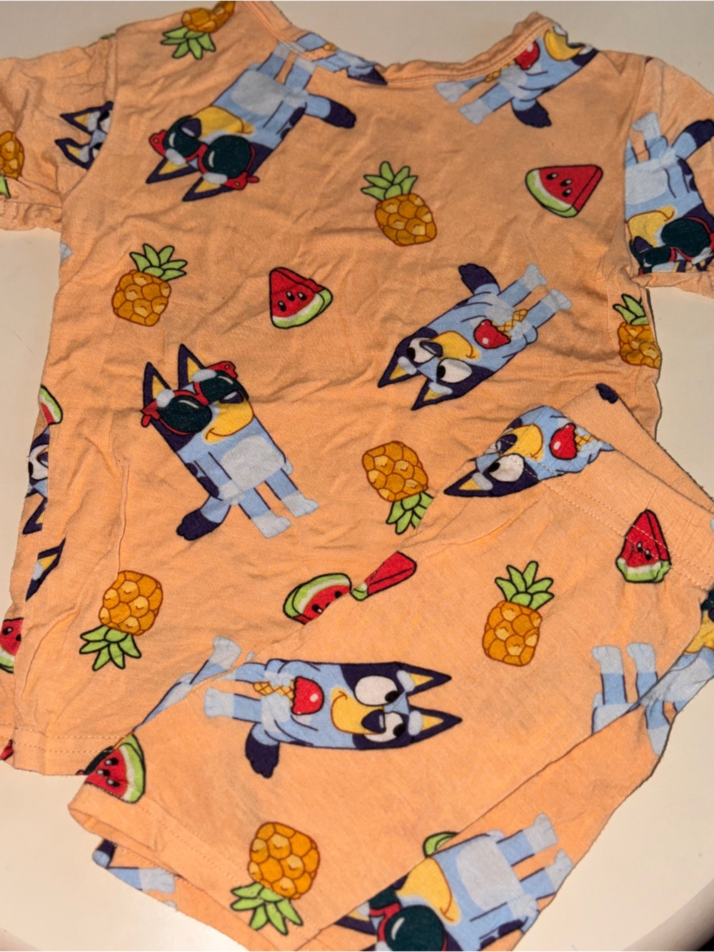 Girls pajama bundle including bluey and frozen